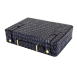 Luxury Crocodile Skin Leather Cigar Case Portable Humidor for Cigar Accessories Cases Cigar Travel Humidors Cigars Blue
