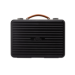 Portable Cigar Humidor Box Travel Cigar Case with Cedar Wood Lining Storage Box for 20 Cigars Black)