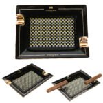 Hemingway Ceramic Cigar Ashtray for 2 Cigars, Living Room Design Smoking Ash Tray Special Edition