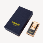 Portable Metal Cigar Lighter High-end Windproof Dual Direct Flush Blue Flame 2in1 With Puncher Grey - Image 6