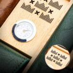 Lubinski Travel Humidor with Premium Lighter Set – 6 Cigar Capacity, Premium quality lighter, Cedar Wood Hydrometer, Portable Cigar Case with Humidity Control, Elegant Green Design - Image 5