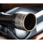 Lubinski 4-Piece Cigar Mouthpiece Set (42-57 Ring Gauge) - Premium Quality Black with Silver Band - Perfect for Cigar Lovers - Image 2