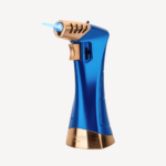 Metal Cigar Lighter With Punch 1 Jet Flame Torch Butane Gas Lighter With Puncher Cigar Blue - Image 4