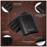 HEMINGWAY PORTABLE CIGAR CASE 3 CIGARS HOLDER PREMIUM LEATHER CIGAR CASE – BLACK - Image 4