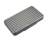 New Aluminum 5 Cigars Travel Portable Cigar Case With Genuine Leather Case Portable & Stylish Grey