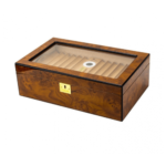Cigar Humidor with Humidifier Hygrometer Holds 50 Cigars Handmade Cedar Wood Humidor Cigar Box
