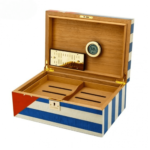 Cigar Humidor Cuban Style  Cuba Cedar Wood Double Layer Large Capacity Cigar Humidor Set - Image 4
