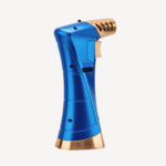 Metal Cigar Lighter With Punch 1 Jet Flame Torch Butane Gas Lighter With Puncher Cigar Blue - Image 5