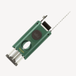 Premium Cigar Lighter Multi-functional Double Flame Windproof Cigar Lighter 3in1 with cigar v-cutter and puncher Gold - Image 3