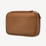 Portable Travel Cigar Leather Cigar Case With Cigar Cutter & Lighter Leather Case with Cedar Wood Tray Holds 5 Cigar Black - Image 4