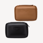 Portable Travel Cigar Leather Cigar Case With Cigar Cutter & Lighter Leather Case with Cedar Wood Tray Holds 5 Cigar Black - Image 5