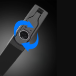 Honest Windproof Adjustable Dual Fire Straight Jet Flame Torch Lighter Metal Inflatable Cigar Lighter with Cigar Puncher - Image 5