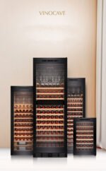 Vinocave CWC‑200A 80-Bottle Wine Refrigerator | Stainless Steel Cooler with Beech Wood Shelves - Image 5