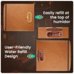 Afidano Electric Cigar Humidor, Dual‑Zone Smart Humidifier with Touchscreen & Digital Hygrometer, Wi‑Fi App Control, UV‑Protected Glass, Spanish Cedar WOOD, Holds Up to 250 Cigars – (JC50A-L3) - Image 13