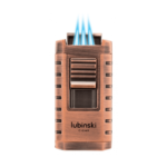 Luxury Cigar Lighter Ashtray Cutter 3-in-1 Vintage Cigar Lighter Set & Cutter Case Cigar Box Set Bronze - Image 5