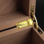 Premium Trinidad Desktop Humidor – Habanos Global Brand Series | Holds 50-60 Cigars | Okoume Wood | Dual Humidification System | Hygrometer | Lock & Key | Elegant Scarlet Finish - Image 3