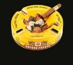 Arturo Fuente Cigar Ashtray, Premium Ceramic 4-Cigar Ashtray, Yellow Rush the Hands Design, Luxury Ashtray for Cigars, Smoking Accessories for Home, Office & Lounge - Image 3