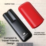 Hemingway Stainless Steel & Leather Portable Travel Cigar Humidor Case Red | Holds Up to 2 Cigars - Image 4