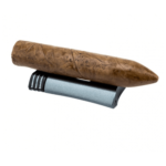 Stainless Steel Cigar Cutter  Zinc Alloy Blade Semi-Automatic Luxury V-Cut Cutter Gold - Image 3