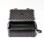 HEMINGWAY TRAVEL CIGAR BOX MEDIUM HARD CASE WITH PLUCK FOAM WITH HYGROMETER BOX CIGAR - Image 2