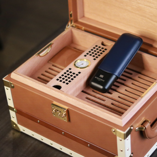 Luxury Cigar Humidor Treasurer Brown - Image 6