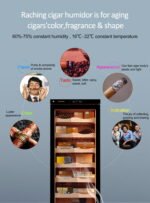 Raching Cigar Humidor Cabinet Electronic Cigar Humidor Premium Cigar C Series - C230A ( 1200 cigars )- BLACK - Image 3