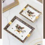 LUBINSKI Ceramic Cigar Ashtray for 2 Cigars Holder Smoking Ash Tray Decoration White - Image 4