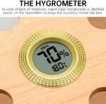 CIGARLOONG Acrylic Cigar Humidor: Transparent Box with Hygrometer & Cedar Tray - Image 3