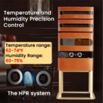 Afidano Electric Cigar Humidor, Dual‑Zone Smart Humidifier with Touchscreen & Digital Hygrometer, Wi‑Fi App Control, UV‑Protected Glass, Spanish Cedar WOOD, Holds Up to 250 Cigars – (JC50A-L3) - Image 11