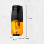 Cigar Torch Lighter with Cigar Holde Refillable Butane Torch Windproof Design Green Cigar Lighter - Image 4