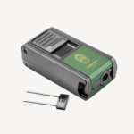 Metal 4 in 1 Cigar Lighter V-Shaped Cutter Cigar Holder Cigar Needle Cigar Punch Holder Butane Gas Refillable Gold - Image 5