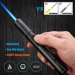 Windproof Torch Flame Lighter – Refillable Butane, Adjustable Blue Flame, Premium Metal Design (Gas Not Included) - Image 8