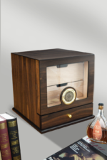 CIGAROL Glass Top Cigar Humidor Set | Modern Carbon Fiber Design & Digital Hygrometer - Image 6