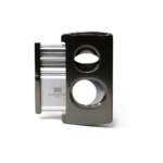 Hemingway Luxury Cigar Cutter Stainless Steel V-Cut and Round Cut with Cigar Punch Black - Image 2
