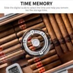 CIGARLOONG Cedar Wood Humidor: Multi-Storey Transparent Box for 60 Cigars | medium - Image 4