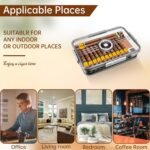 CIGARLOONG Clear Humidor: 30-Cigar Storage Box with Humidifier & Hygrometer - Image 3