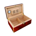 Donatus Cedar Wood Cigar Humidor Case Large Capacity Cigar Storage Box W/Humidifier & Hygrometer - Image 7