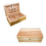 Donatus Cedar Wood Cigar Humidor Case Large Capacity Cigar Storage Box W/Humidifier & Hygrometer - Image 7