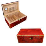 Donatus Cedar Wood Cigar Humidor Case Large Capacity Cigar Storage Box W/Humidifier & Hygrometer - Image 4