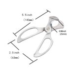 Metal Cigar Cutters Stainless Steel Smoke Knife Super Sharp Cigar Scissors, Packed with Nice Gift Box - Image 3