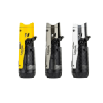 Lubinski Jet Flame Cigar Lighter With Punch Cigar Holder Metal Body Refillable Yellow - Image 5