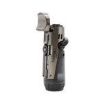 Lubinski Jet Flame Cigar Lighter With Punch Cigar Holder Metal Body Refillable Gray - Image 3