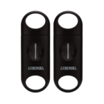 Lubinski V-Cut Cigar Cutter Plastic Cigar Cutter Clipper - Black ( Pack Of 2 )