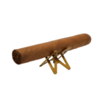 Foldable Cigar Stand Cigar Holder Travel Indoor Outdoor Use Metal Cigar Rest with Leather Case - Image 3