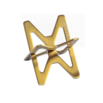 Foldable Cigar Stand Cigar Holder Travel Indoor Outdoor Use Metal Cigar Rest with Leather Case