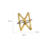 Foldable Cigar Stand Cigar Holder Travel Indoor Outdoor Use Metal Cigar Rest with Leather Case - Image 5