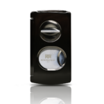 Hemingway Luxury Cigar Cutter Stainless Steel V-Cut and Round Cut with Cigar Punch Black