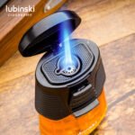 Lubinski Gradient Jet Flame Cigar Lighter – Windproof Refillable Torch, Premium Metal Design - Image 2