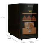 Hemingway Electric Cigar Humidor Cabinet With Hygrometer - Image 4