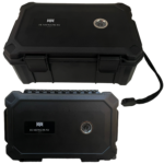 Hemingway Travel Cigar Humidor Case,15 Cigar Capacity, Portable Cigar Box with Built-In Hygrometer & Humidifier, Airtight Waterproof Humidor for Travel, Durable Plastic Protection, free lighter - Image 3